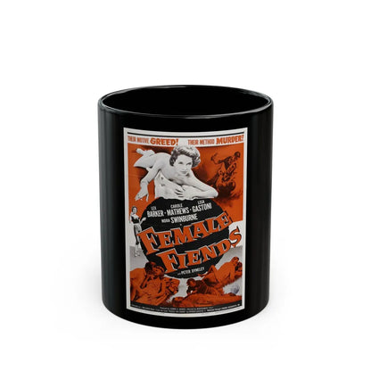 FEMALE FIENDS 1958 Movie Poster - Black Coffee Mug-11oz-Go Mug Yourself