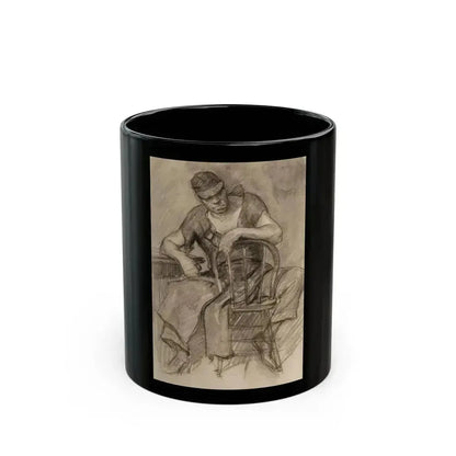 Female figure studies (1) - Black Coffee Mug 11oz - Go Mug Yourself
