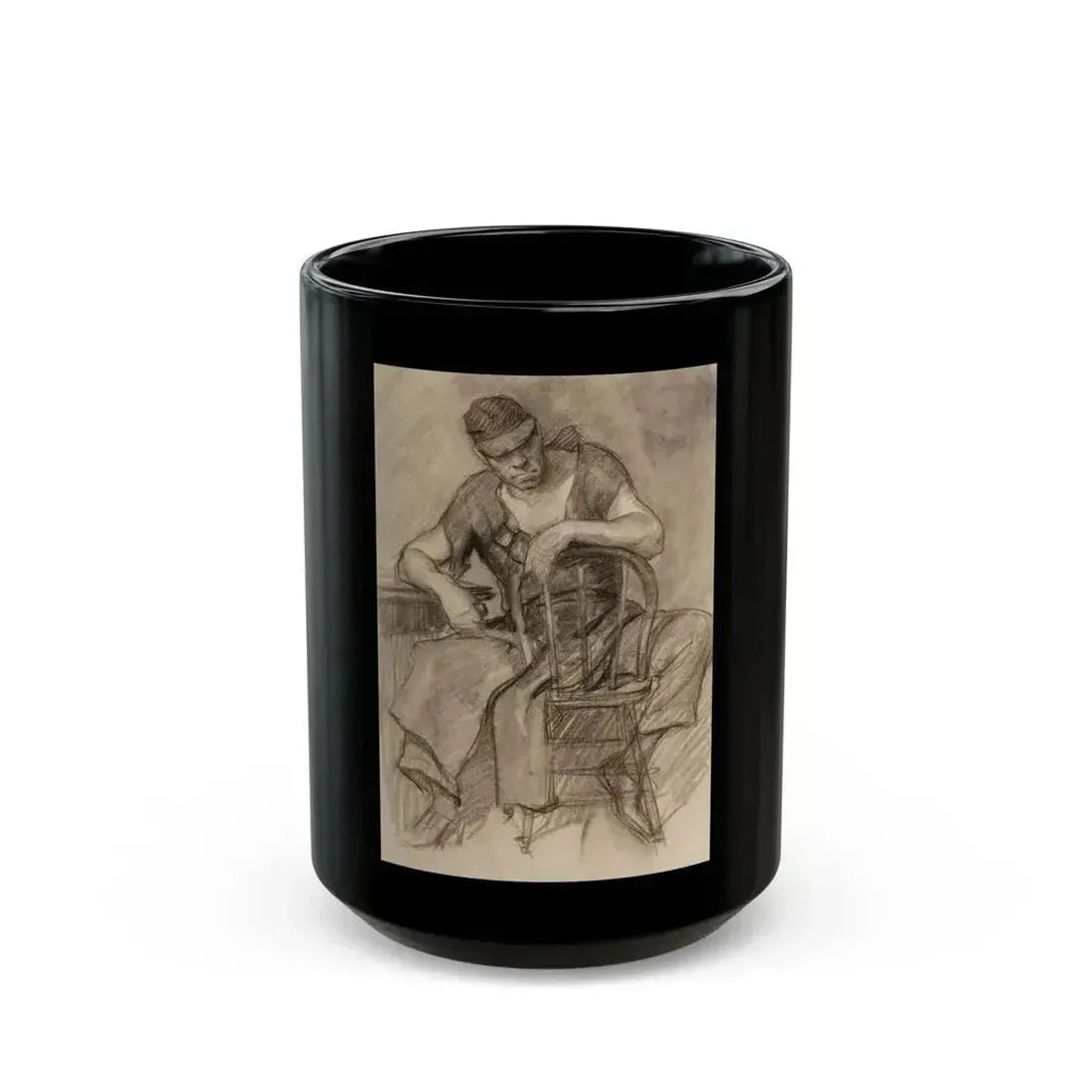 Female figure studies (1) - Black Coffee Mug 15oz - Go Mug Yourself