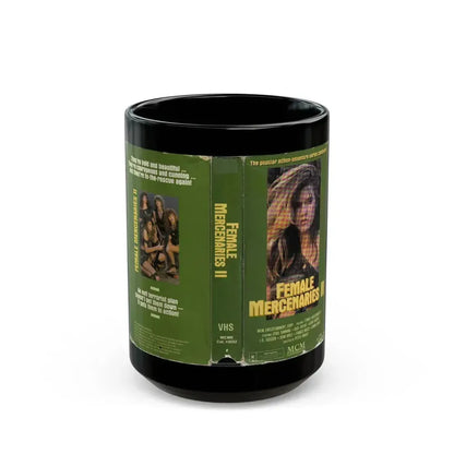 FEMALE MERCENARIES 2 (VHS COVER) - Black Coffee Mug 15oz - Go Mug Yourself