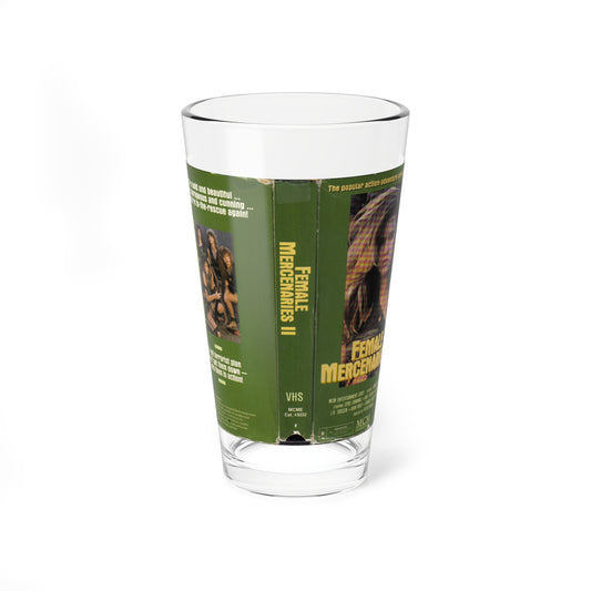 FEMALE MERCENARIES 2 (VHS COVER) Pint Glass 16oz-16oz-Go Mug Yourself