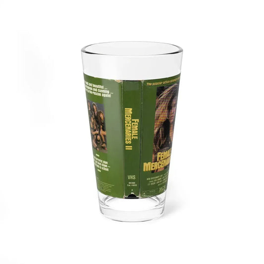 FEMALE MERCENARIES 2 (VHS COVER) Pint Glass 16oz 16oz - Go Mug Yourself