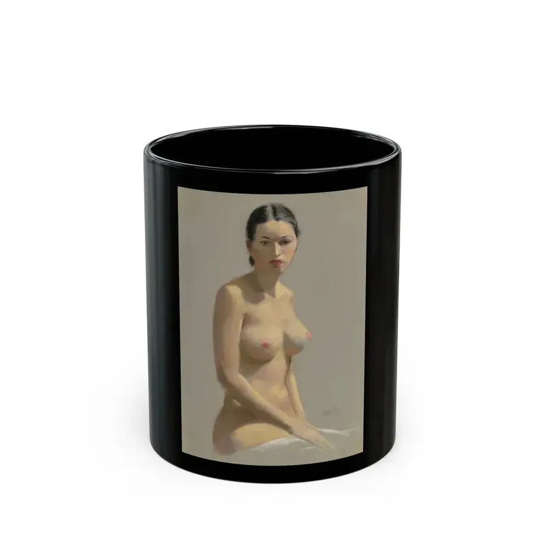Female Nude - Black Coffee Mug 11oz - Go Mug Yourself