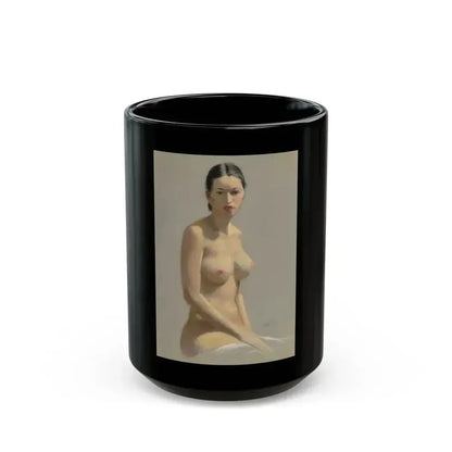 Female Nude - Black Coffee Mug 15oz - Go Mug Yourself