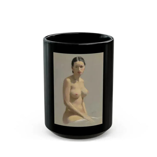 Female Nude - Black Coffee Mug 15oz - Go Mug Yourself