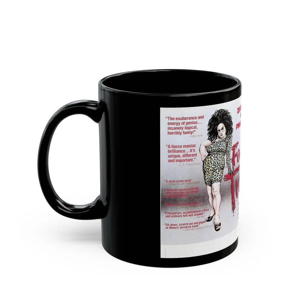 FEMALE TROUBLE 1974 Movie Poster - Black Coffee Mug-Go Mug Yourself