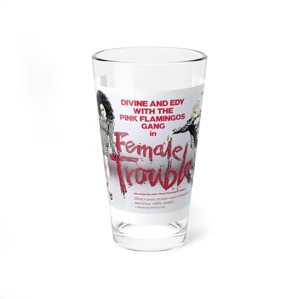 FEMALE TROUBLE 1974 Movie Poster - Pint Glass 16oz-16oz-Go Mug Yourself