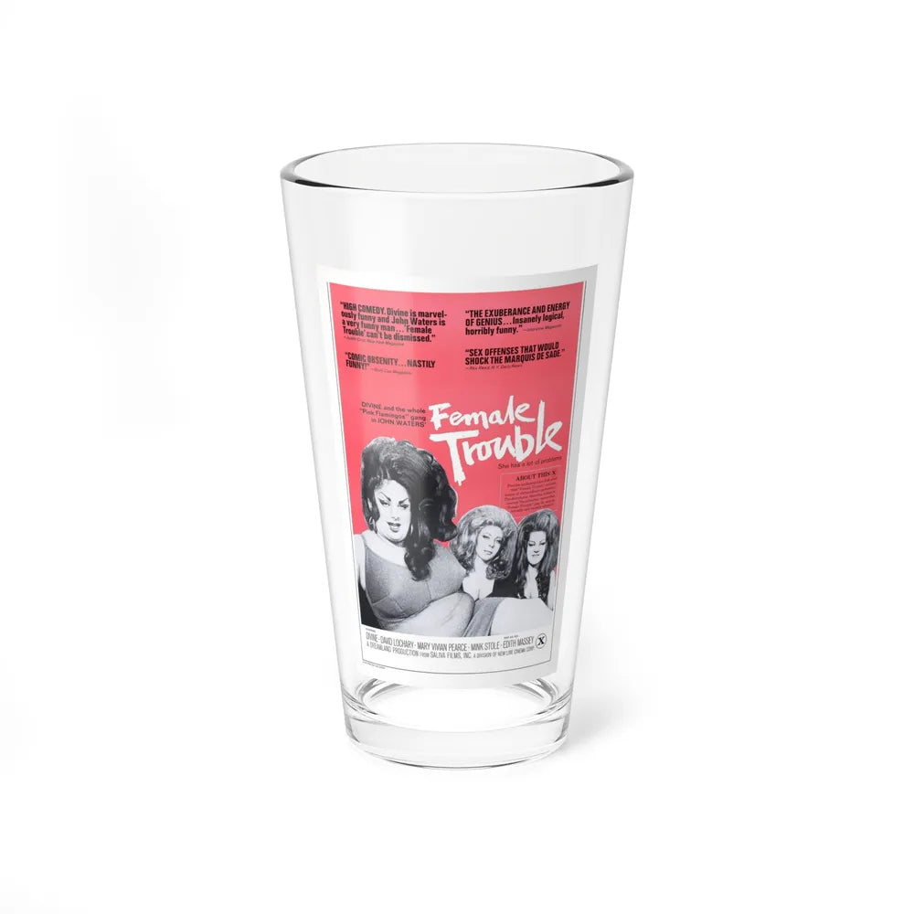 FEMALE TROUBLE (2) 1974 Movie Poster - Pint Glass 16oz-16oz-Go Mug Yourself