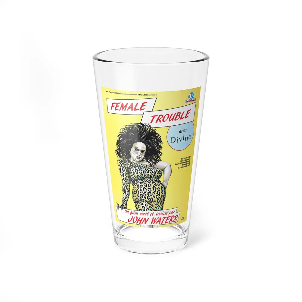 FEMALE TROUBLE (FRENCH) 1974 Movie Poster - Pint Glass 16oz-16oz-Go Mug Yourself