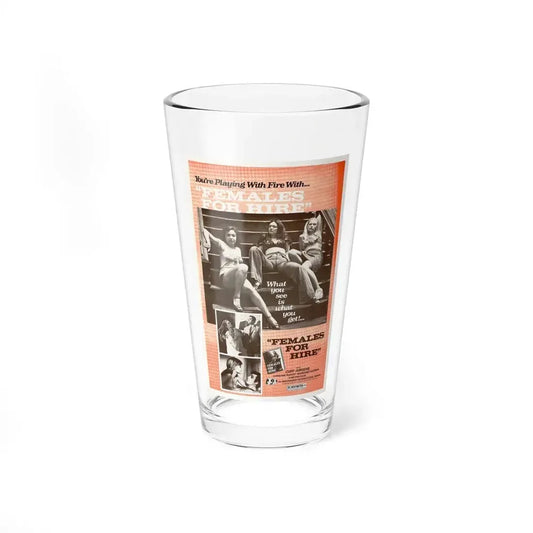 FEMALES FOR HIRE 1968 Movie Poster - Pint Glass 16oz 16oz - Go Mug Yourself