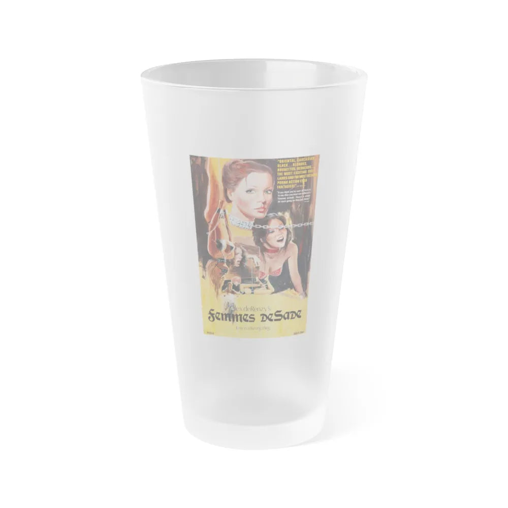 FEMMES DE SADE 1976 Movie Poster - Frosted Pint Glass 16oz-16oz-Frosted-Go Mug Yourself