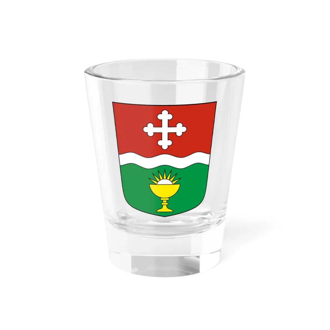 Ferden-blazon (Switzerland) (Coat of Arms) Shot Glass 1.5oz 1.5oz - Go Mug Yourself