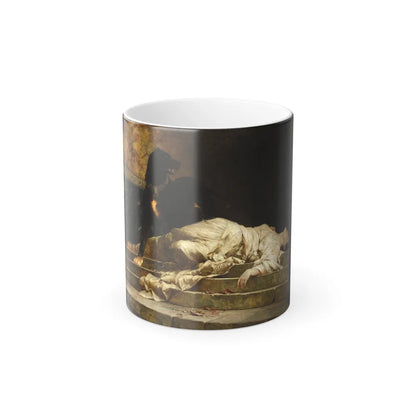 Ferdinand Keller (1842-1922) Selene thrown down by Argus - Oil on Canvas 1886 - Color Changing Mug 11oz-11oz-Go Mug Yourself