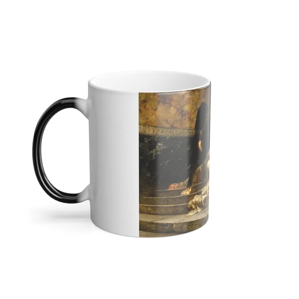 Ferdinand Keller (1842-1922) Selene thrown down by Argus - Oil on Canvas 1886 - Color Changing Mug 11oz-Go Mug Yourself