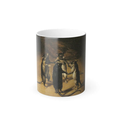 Ferdinand van Kessel (1648-1696) Dance of the Rats - 1690 - Color Changing Mug 11oz-11oz-Go Mug Yourself