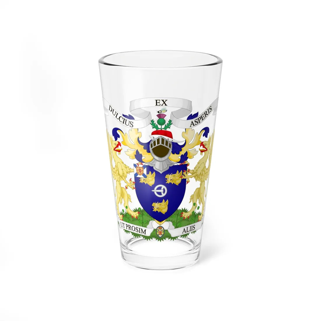 Fergusson of Kilkerran coat of arms (Scotland) (Coat of Arms) Pint Glass 16oz 16oz - Go Mug Yourself