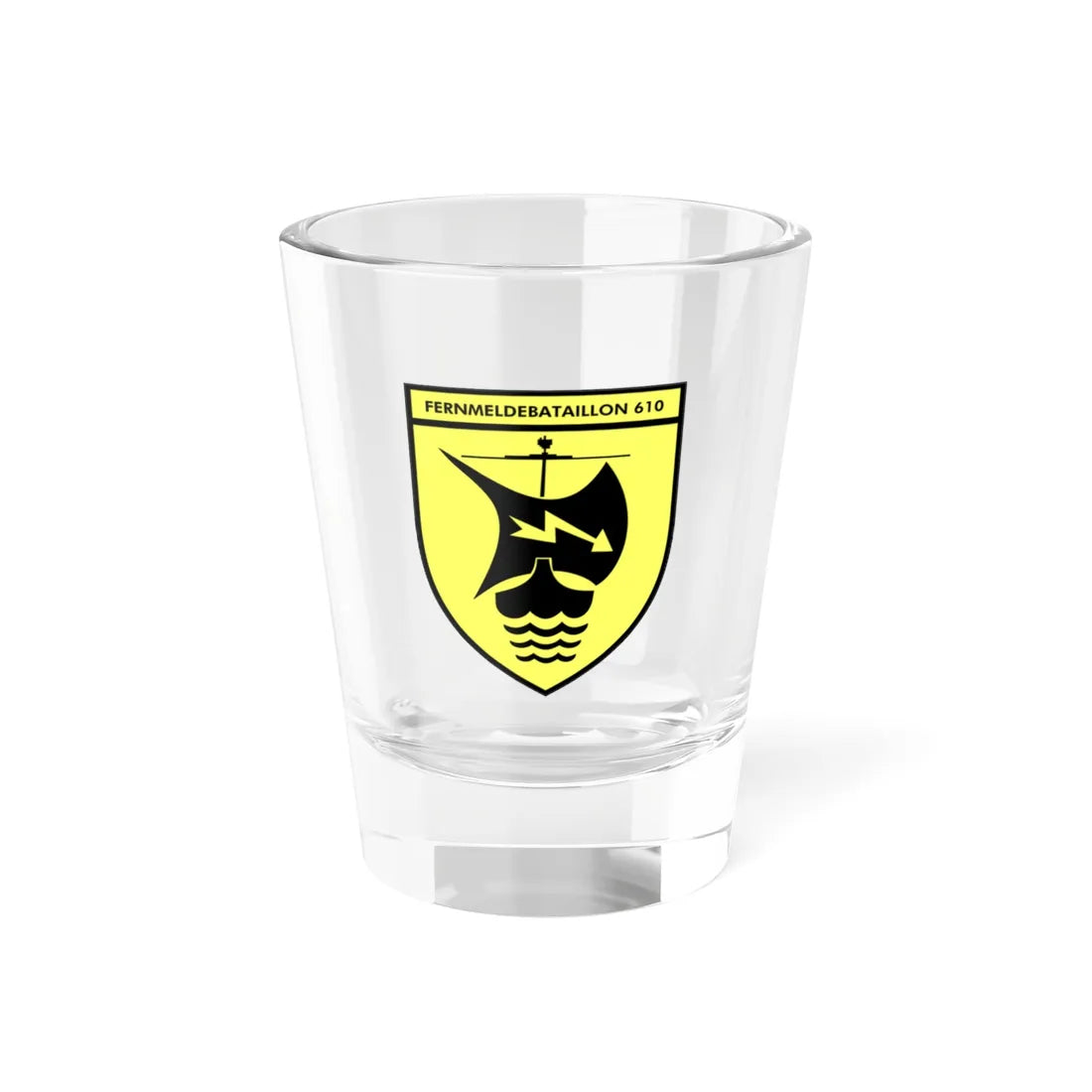 Fernmeldebataillon 610 (Germany) (Coat of Arms) Shot Glass 1.5oz 1.5oz - Go Mug Yourself