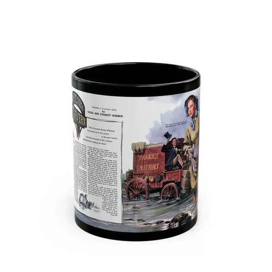 Ferry Tavern, part one, Woman's Day, June 1947 - Black Coffee Mug 11oz - Go Mug Yourself