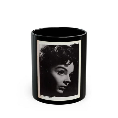 Barbara Steele #69 (Vintage Female Icon) Black Coffee Mug-11oz-Go Mug Yourself