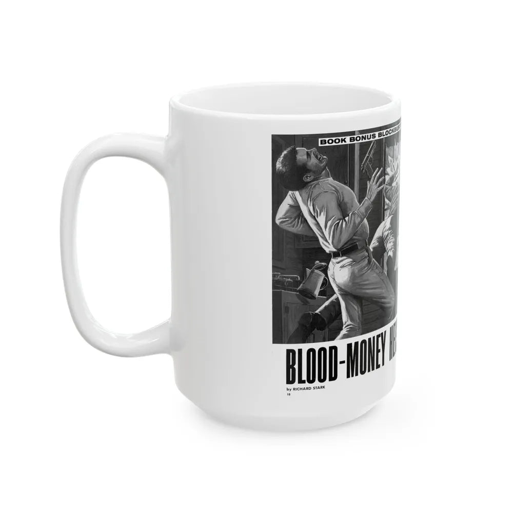 Blood-Money Heist, For Men Only, July 1969 - White Coffee Mug-Go Mug Yourself