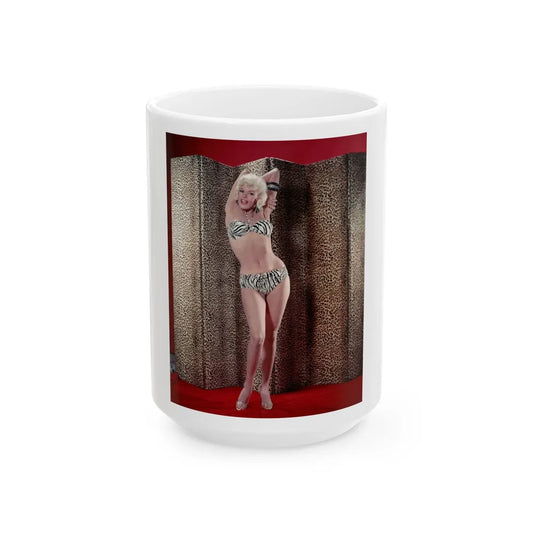 Jayne Mansfield #208 (Vintage Female Icon) White Coffee Mug-15oz-Go Mug Yourself