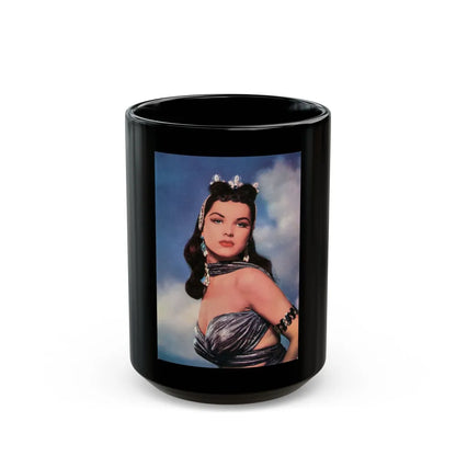 Debra Paget #36 1 (Vintage Female Icon) Black Coffee Mug-15oz-Go Mug Yourself