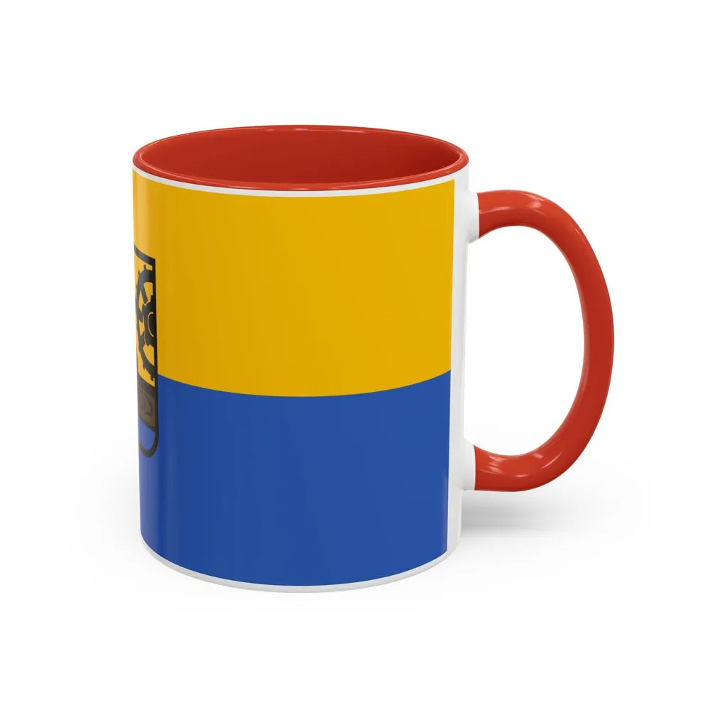 Flag of Katowice Poland - Accent Coffee Mug-Go Mug Yourself