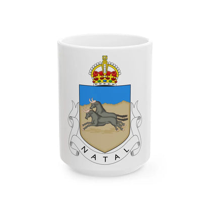 Coat of arms of Natal 1907-1997 - White Coffee Mug-15oz-Go Mug Yourself