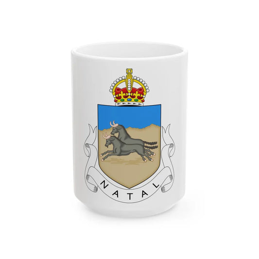 Coat of arms of Natal 1907-1997 - White Coffee Mug-15oz-Go Mug Yourself