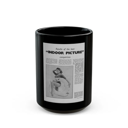 June Palmer #236 (Vintage Female Icon) Black Coffee Mug-15oz-Go Mug Yourself