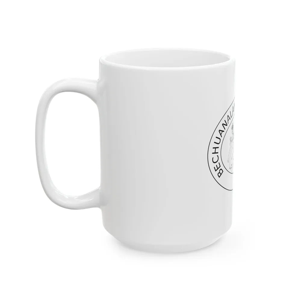 Coat of arms of Bechuanaland Protectorate - White Coffee Mug-Go Mug Yourself