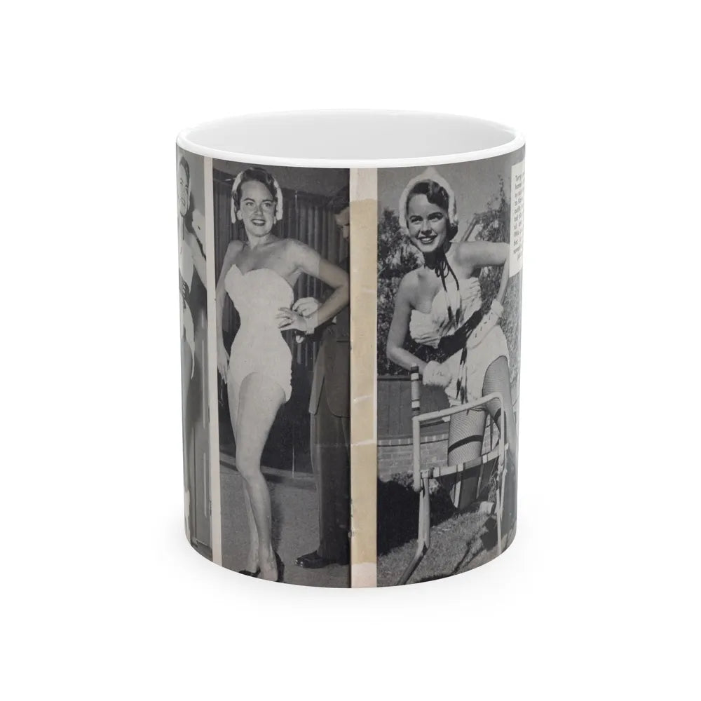 Terry Moore #451 - 66 PHOTOGRAPHS OF Terry MOORE U.K. Pocket Mag. Pages 32 & 33 (Vintage Female Icon) White Coffee Mug-11oz-Go Mug Yourself