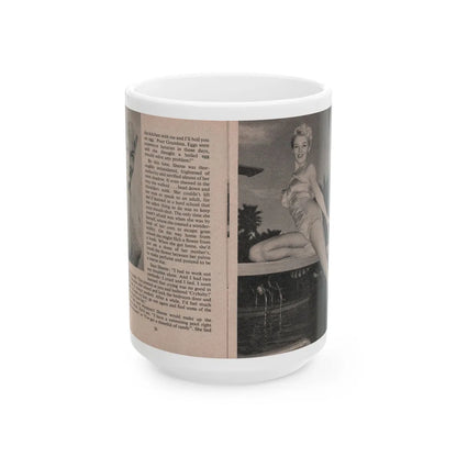 Sheree North #161 - Pages 28 & 29 from 66 PHOTOGRAPHS OF Sheree NORTH U.K. Pocket Mag. (Vintage Female Icon) White Coffee Mug-15oz-Go Mug Yourself