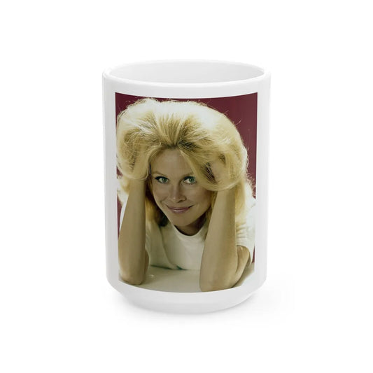 Elizabeth Montgomery #100 (Vintage Female Icon) White Coffee Mug-15oz-Go Mug Yourself