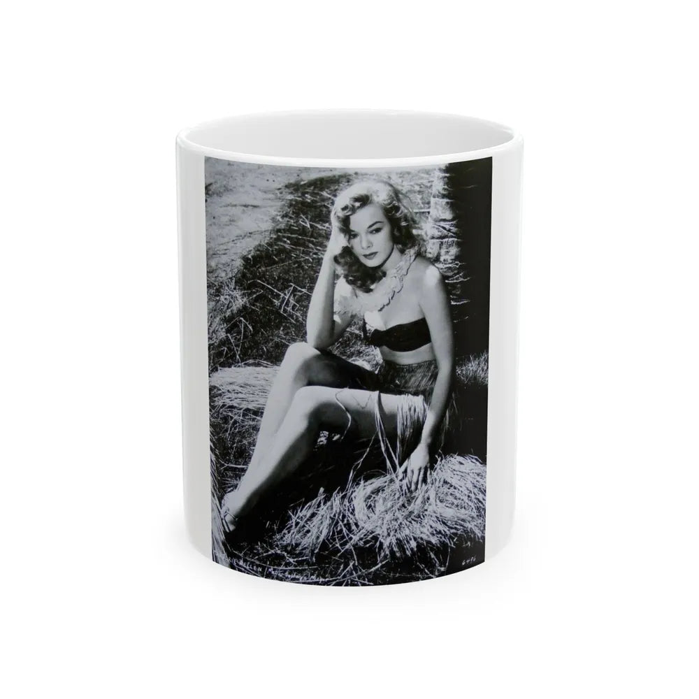 Leslie Parrish #266 (Vintage Female Icon) White Coffee Mug-11oz-Go Mug Yourself