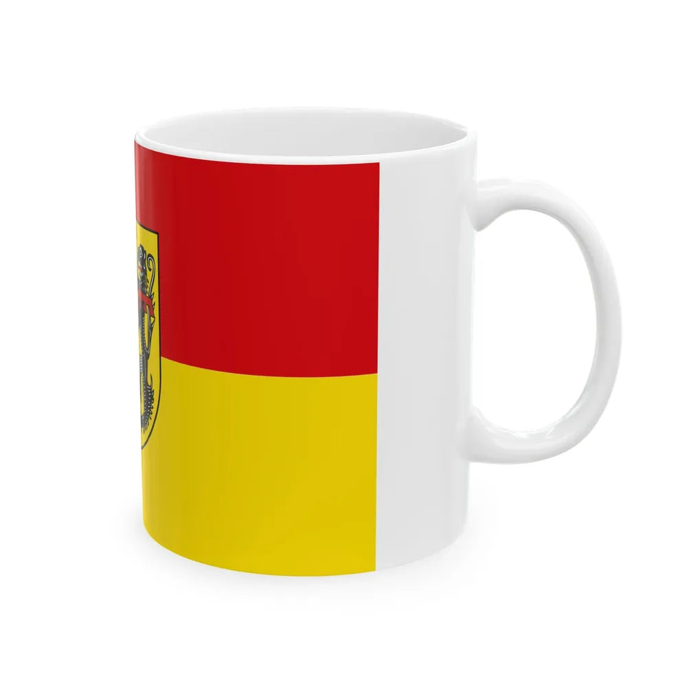 Flag of Vulkaneifel Germany - White Coffee Mug-Go Mug Yourself