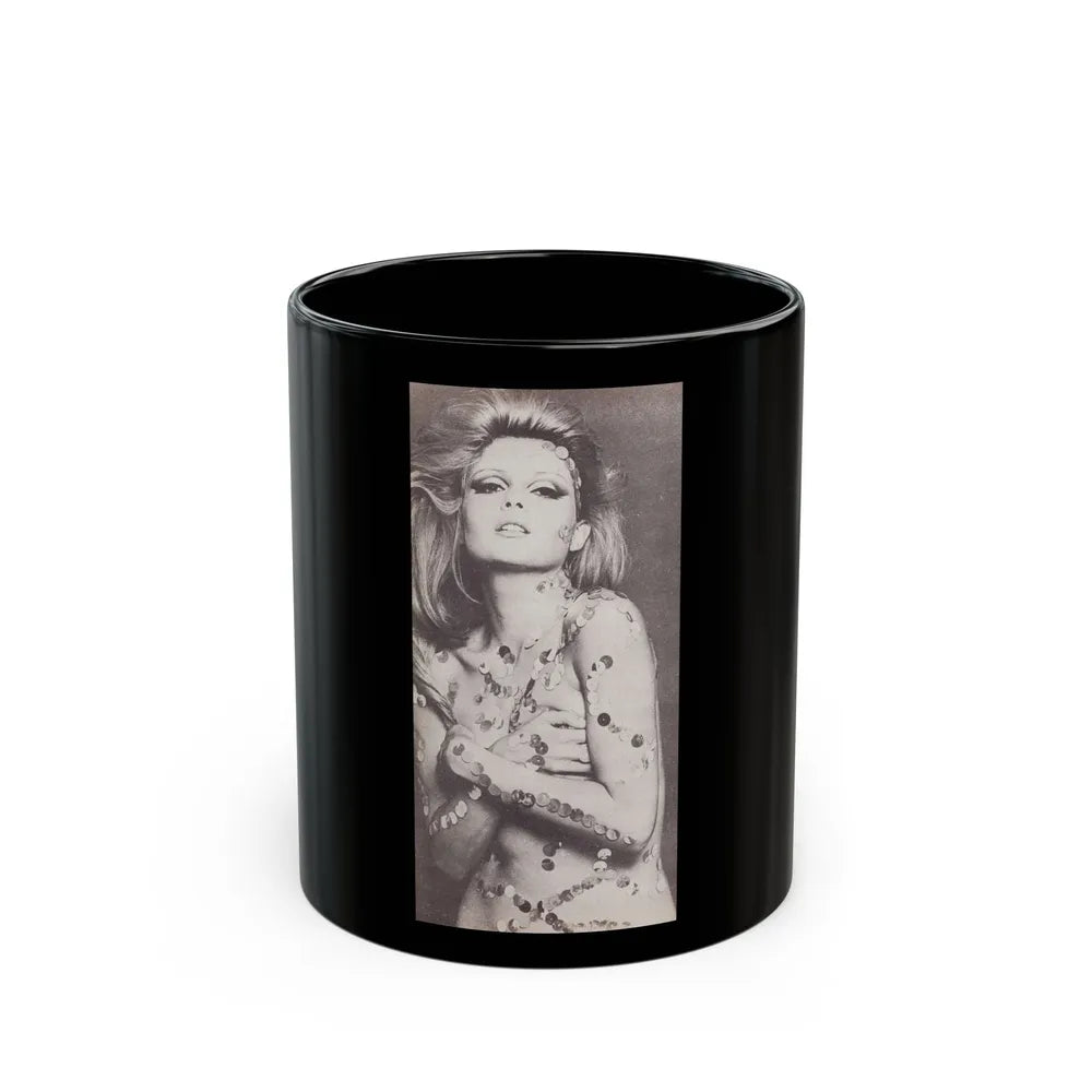 Pamela Tiffin #24 - Mag. Page1 (Vintage Female Icon) Black Coffee Mug-11oz-Go Mug Yourself