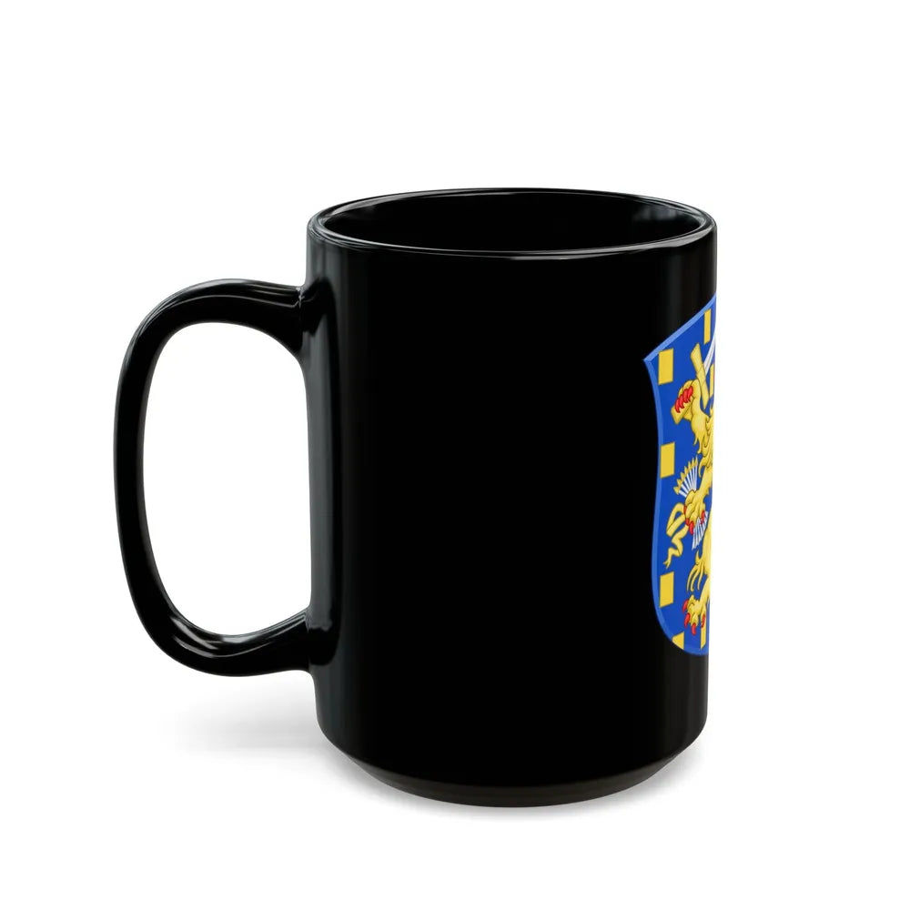 Royal Arms of the Netherlands - Black Coffee Mug-Go Mug Yourself