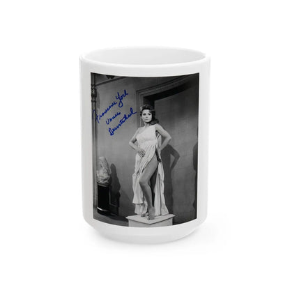 Francine York #04 (Vintage Female Icon) White Coffee Mug-15oz-Go Mug Yourself