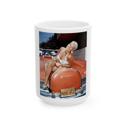 Jayne Mansfield #20 (Vintage Female Icon) White Coffee Mug-15oz-Go Mug Yourself