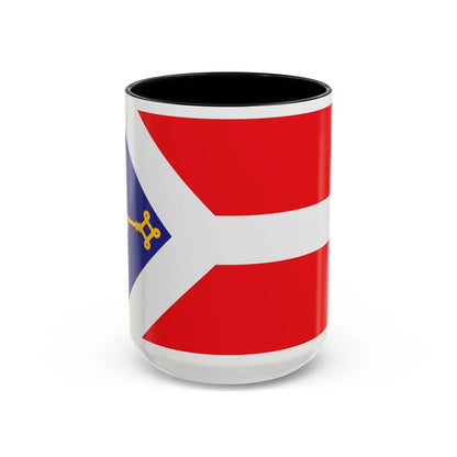 Flag of Gori Georgia - Accent Coffee Mug-15oz-Black-Go Mug Yourself