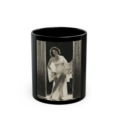 Lillian Roth #42 (Vintage Female Icon) Black Coffee Mug-11oz-Go Mug Yourself