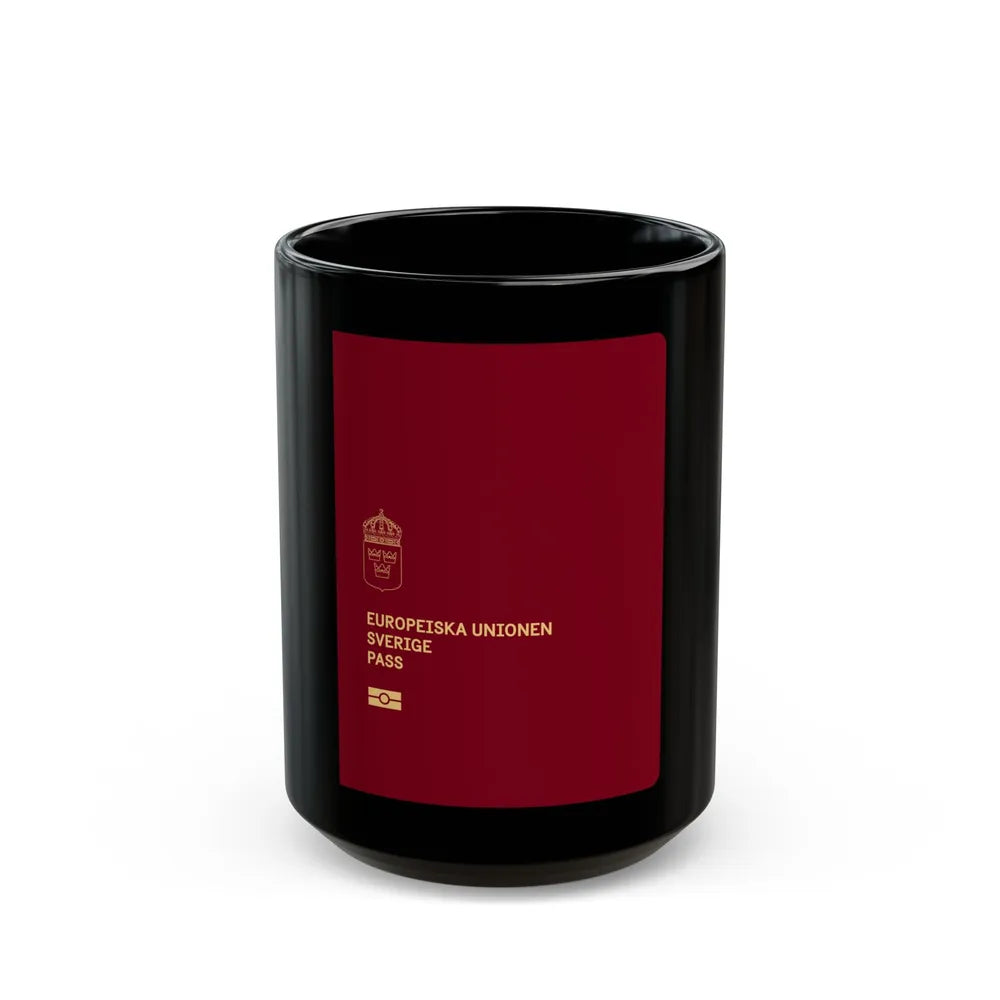 Swedish Passport 2022 - Black Coffee Mug-15oz-Go Mug Yourself