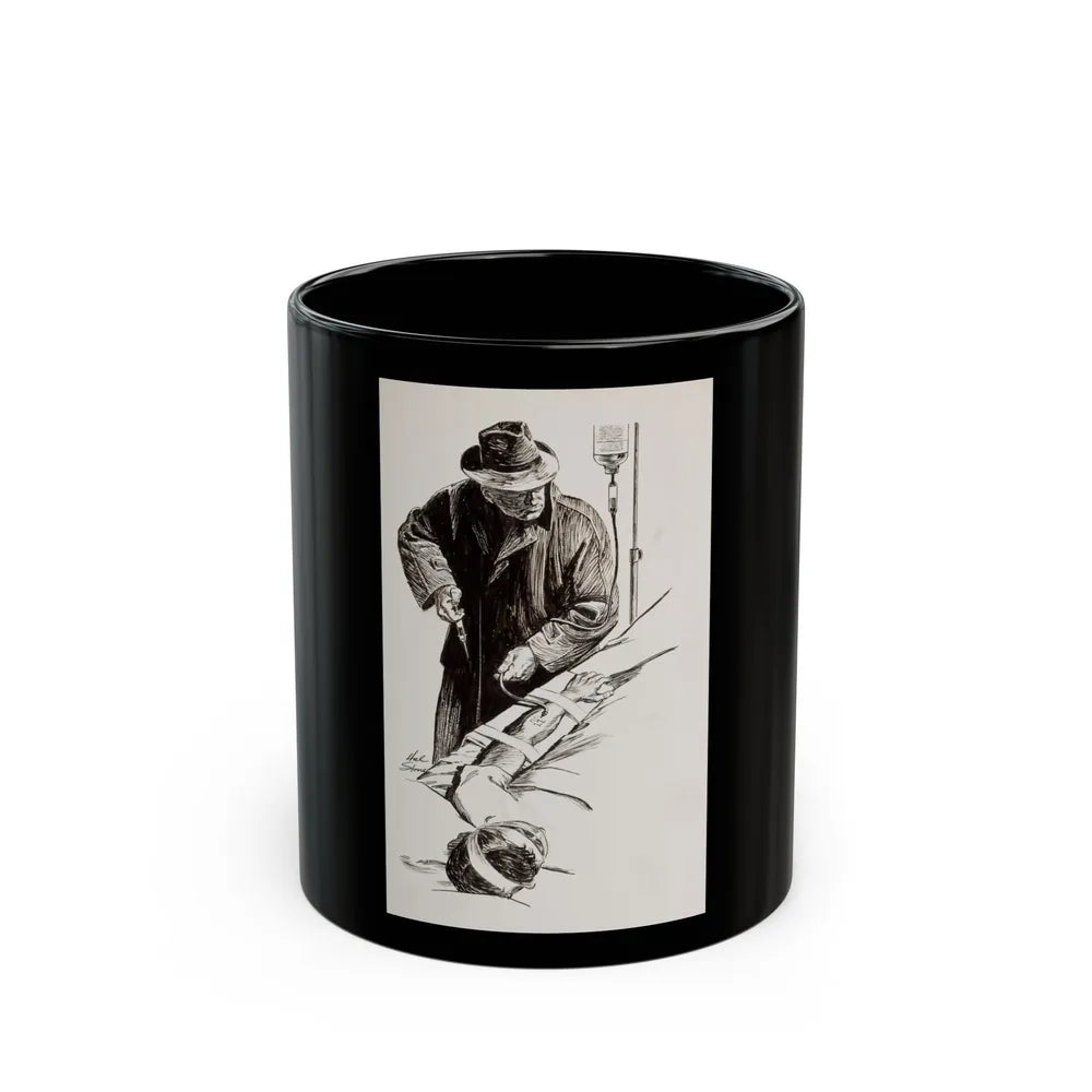 Frankincense and Murder - Black Coffee Mug-11oz-Go Mug Yourself