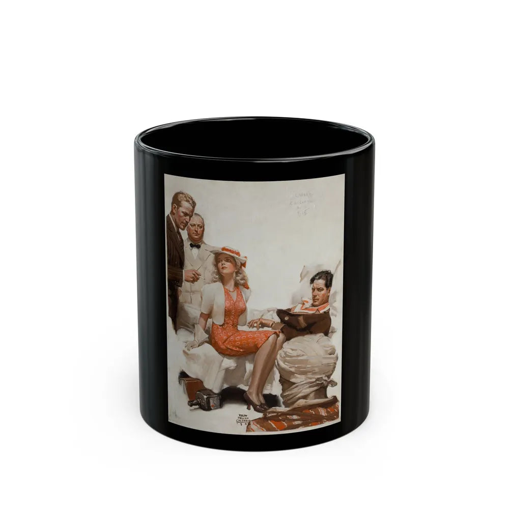 Calcutta Adventure, 1940 - Black Coffee Mug-11oz-Go Mug Yourself