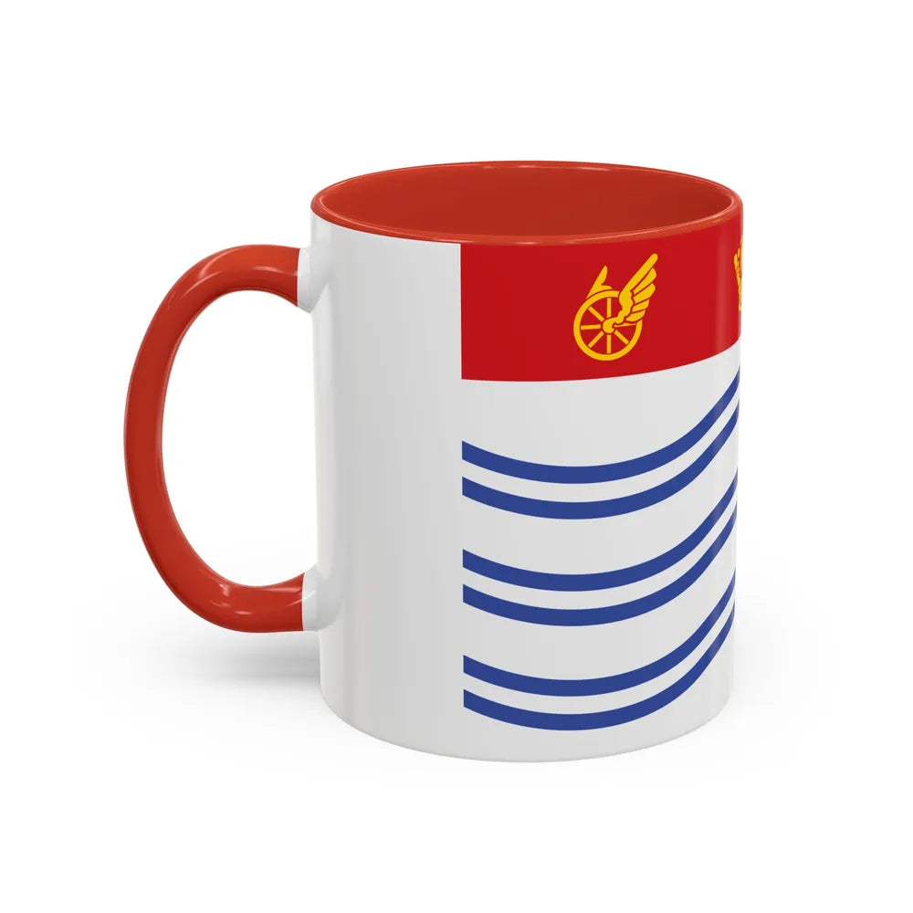 Flag of Barrie Canada - Accent Coffee Mug-Go Mug Yourself