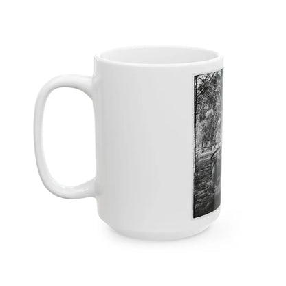 Charleston, S.C. Confederate Torpedoes, Shot, And Shell In The Arsenal Yard (U.S. Civil War) White Coffee Mug-Go Mug Yourself