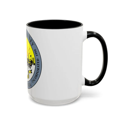 Seal of Downey California - Accent Coffee Mug-Go Mug Yourself