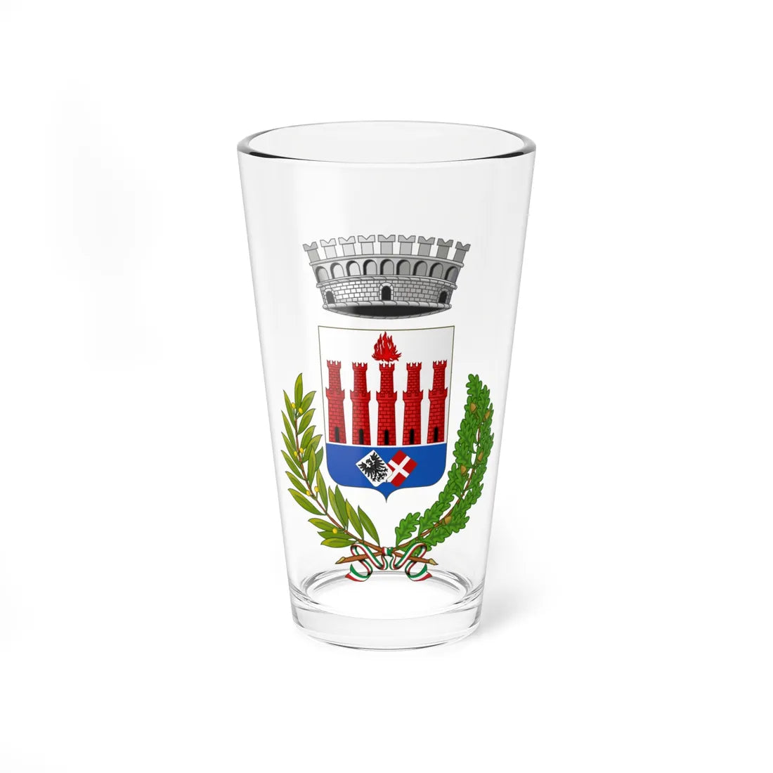 Fiamignano-Stemma (Italy) (Coat of Arms) Pint Glass 16oz 16oz - Go Mug Yourself