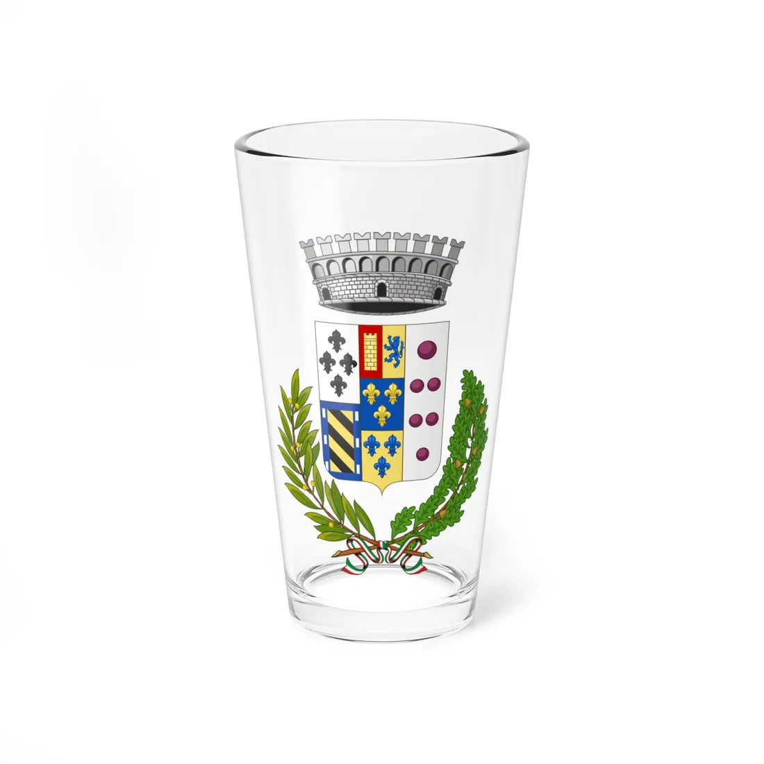 Ficarra-Stemma (Italy) (Coat of Arms) Pint Glass 16oz - Go Mug Yourself